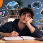 چرا موقع درس خوندن فکرم همه جا میره؟